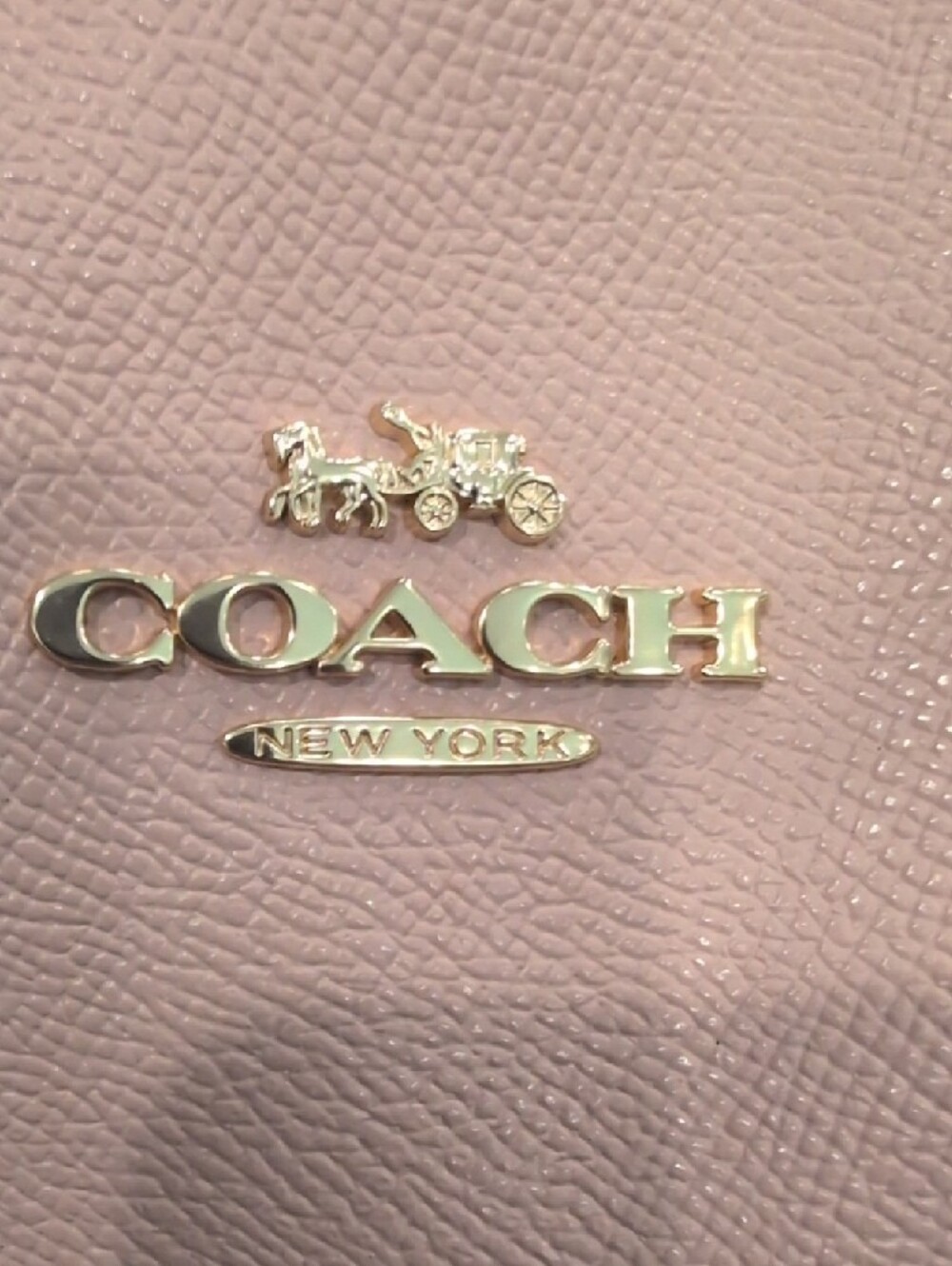 Coach Pink Gallery Leather Tote with Rose Bouquet Lining & Matching  Wristlet - Picture 3 of 13